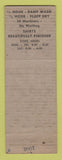 Matchbook Cover - Automatic Laundry Laundromat Pittsburgh PA