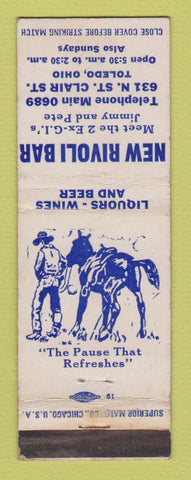 Matchbook Cover - New Rivoli Bar Toledo OH WEAR