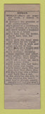 Matchbook Cover - New Rivoli Bar Toledo OH WEAR
