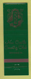 Matchbook Cover - New Castle Country Club PA