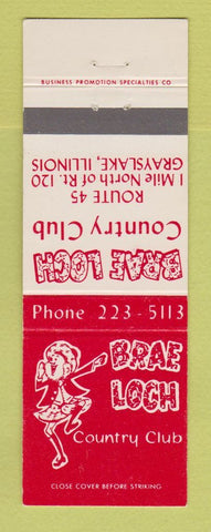 Matchbook Cover - Brea Loch Country Club Grayslake IL