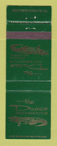 Matchbook Cover - Dunes Golf Beach Club Myrtle Beach SC