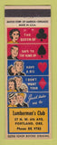 Matchbook Cover - Lumberman's Club Portland OR