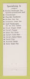 Matchbook Cover - The Corral Restaurant Portland OR