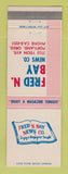 Matchbook Cover - Fred Bay News Company Magazines Portland OR