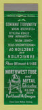Matchbook Cover - Northwest Tube and Metal Portland OR
