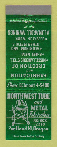 Matchbook Cover - Northwest Tube and Metal Portland OR
