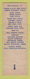 Matchbook Cover - Pacific Machinery Tool Steel Portland OR