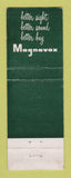 Matchbook Cover - Magnavox TV Malarkey's Pottsville PA WORN