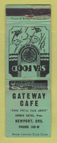 Matchbook Cover - Gateway Grill Newport OR WEAR