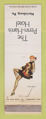 Matchbook Cover - Penn Harris Hotel Harrisburg PA pinup WEAR
