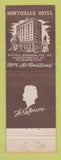 Matchbook Cover - Monticello Hotel Charlottesville VA