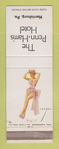 Matchbook Cover - Penn Harris Hotel Harrisburg PA pinup