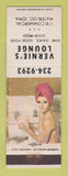 Matchbook Cover - Vernie's Lounge Waterloo IA poinup