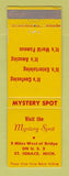 Matchbook Cover - Mystery Spot St Ignace MI