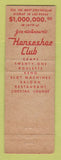 Matchbook Cover - Horseshoe Club Casino  Las Vegas NV
