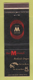 Matchbook Cover - Hotel Multnomah Portland OR
