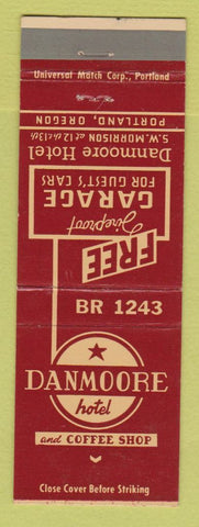Matchbook Cover - Danmoore Hotel Portland OR