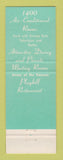 Matchbook Cover - Hotel Manhattan New York City