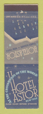 Matchbook Cover - Hotel Astor New York City