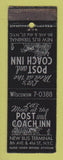 Matchbook Cover - Post and Coach Inn New York City WEAR