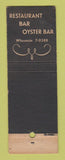 Matchbook Cover - Post and Coach Inn New York City WEAR