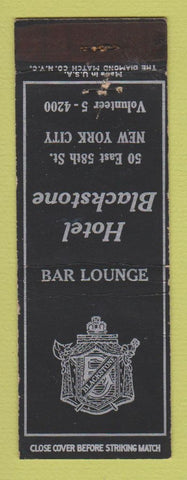 Matchbook Cover - Hotel Blackstone New York City