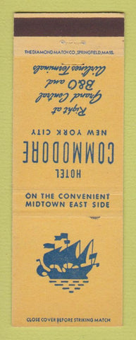 Matchbook Cover - Hotel Commodore New York City