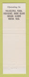 Matchbook Cover - Stanley Green's Philadelphia Chicago Boston Providence RI