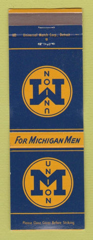 Matchbook Cover - University of Michigan Ann Arbor MI Union WEAR