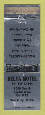 Matchbook Cover - Delta Motel Bay City MI WEAR
