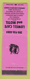 Matchbook Cover - Lowell Cafe Motel Lowell ID