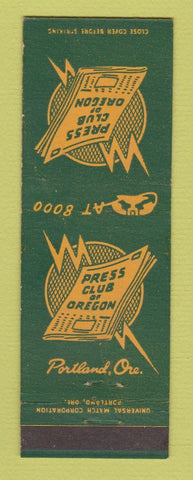 Matchbook Cover - Press Club of Portland OR