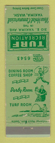 Matchbook Cover - Turf Recreation Yakima WA