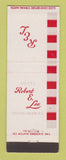 Matchbook Cover - Hotel Robert E Lee Winston Salem NC