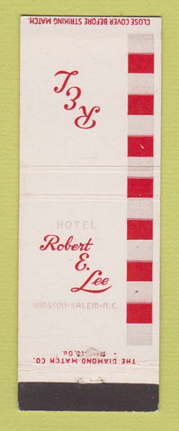 Matchbook Cover - Hotel Robert E Lee Winston Salem NC
