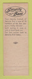 Matchbook Cover Security National Bank Fresno CA Fresno State Sports KFRE Radio