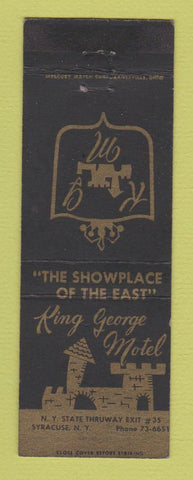 Matchbook Cover - King George Motel Syracuse NY