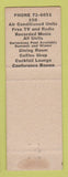 Matchbook Cover - King George Motel Syracuse NY