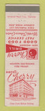 Matchbook Cover - Hotel Cherry Grill Wilson NC