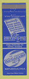 Matchbook Cover - Burlingame Hotel Bartlesville OK