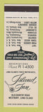 Matchbook Cover - Island Inn Westbury LI NY