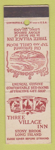 Matchbook Cover - Three Village Inn Stony Brook LI NY