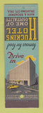 Matchbook Cover - Huckins Hotel Oklahoma City OK feature