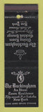 Matchbook Cover - Buckingham Hotel Apartments New York City