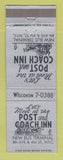 Matchbook Cover - Post and Coach Inn New York City