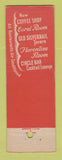 Matchbook Cover - Hotel Governor Clinton New York City