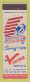 Matchbook Cover - Viking Paper Company New York City