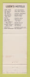 Matchbook Cover - City Squire Motor Inn New York City WEAR