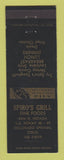 Matchbook Cover - Spiro's Grill Restaurant Colorado Springs